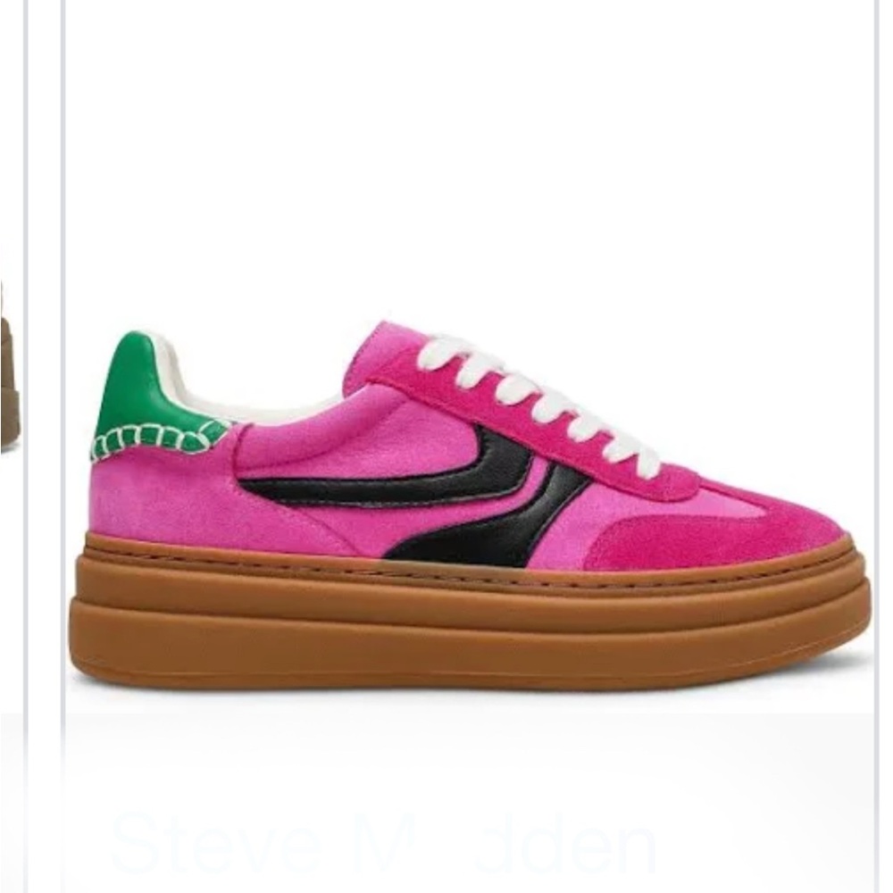 Steve Madden Suede Platform Sneakers